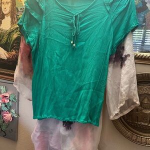 Adrienne Vittadini Teal Women's Blouse